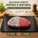 Placa de Descongelamento Rápido para Carnes e Alimentos | Degelo Natural Sem Micro-ondas