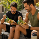 Pote de Salada Portátil com Compartimento para Molho