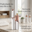 Kit Completo de Acabamento Facial Feminino 2 em 1 – Depilador e Aparador de Precisão