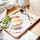 Kit Bandeja de Bambu para Café Chá Petisqueira Condimentos e Mesa Posta