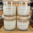 Vela aromática artesanal PREMIUM 200/100G - Vários Aromas - Com especiarias e tampa de madeira