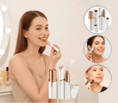 Kit Depilador Facial Sobrancelha Buço Nariz Ouvido Rosto indolor Caneta + Batom Depiladora Beleza Feminino Elétrico