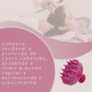 Escova Massageadora Capilar Silicone Antiqueda