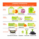 Fatiador de Legumes 16 em 1 Cortador Ralador Picador Multifuncional Cozinha com Lâminas Inox