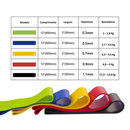Kit Extensores Elástico + Mini Band Para Ginástica Treino Musculação Yoga Pilates